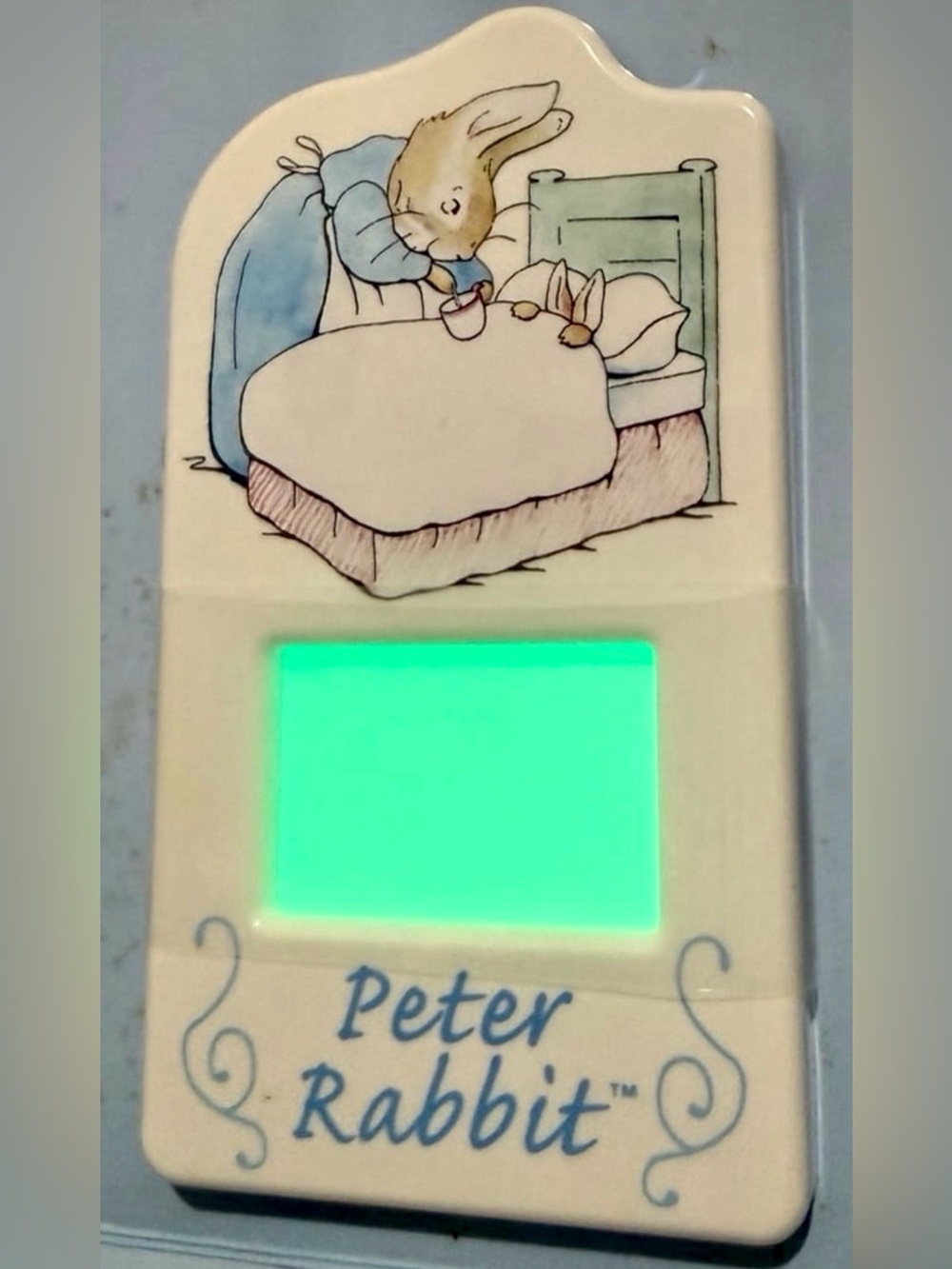 Vintage Beatrix Potter Peter Rabbit Bedtime Lime Light Night Light Original Box